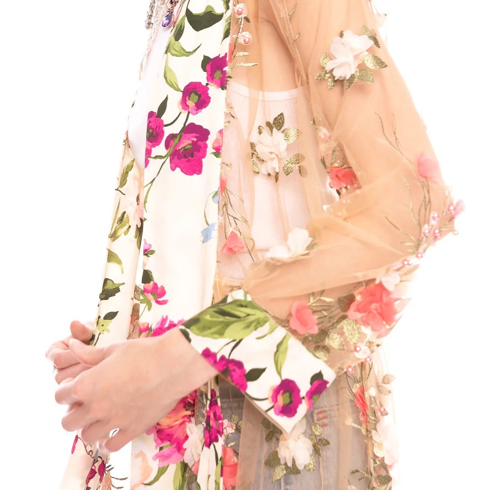 ARATTA FLORAL FANTASY KIMONO SIZE MEDIUM NWT - Picture 10 of 10